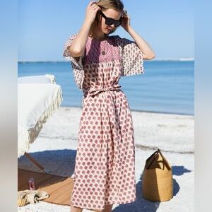 Emerson Fry Basalie Dress in Patchwork Rosey, size XS